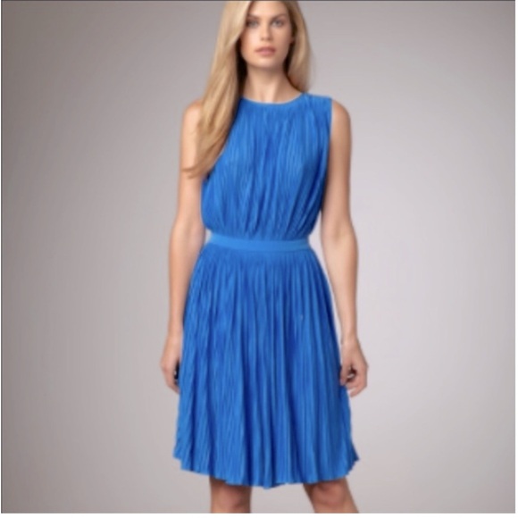 Tibi Dresses & Skirts - Tibi blue 🧵 pleated dress size 8